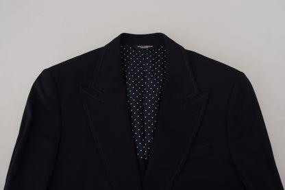 Blue Wool Formal Taormina Blazer
