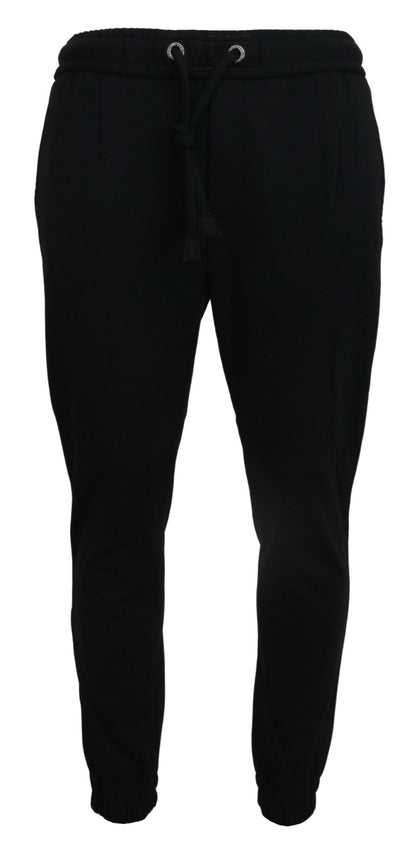 Black Mens Sport Wool Sweatpants Pants
