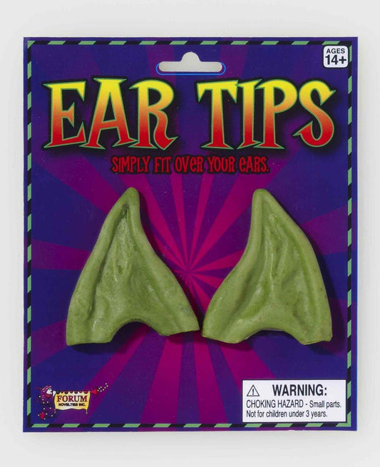 Pointed Green Costume Ear Tips One Size