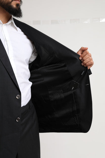 Black MARTINI Single Breasted 2 Piece Suit