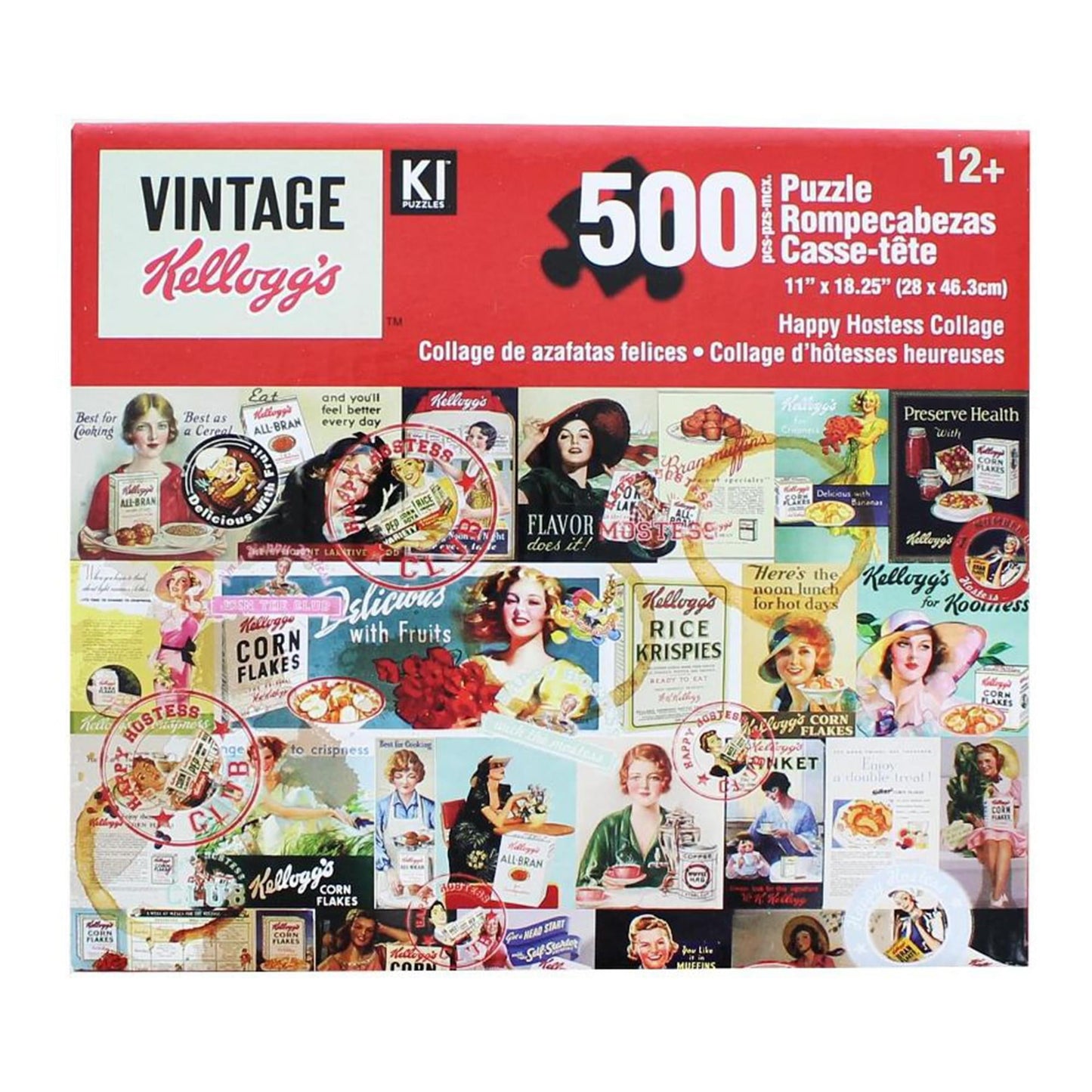 Kellogg's Vintage Happy Hostess Collage 500 Piece Jigsaw Puzzle