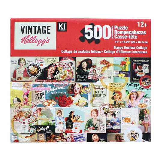 Kellogg's Vintage Happy Hostess Collage 500 Piece Jigsaw Puzzle