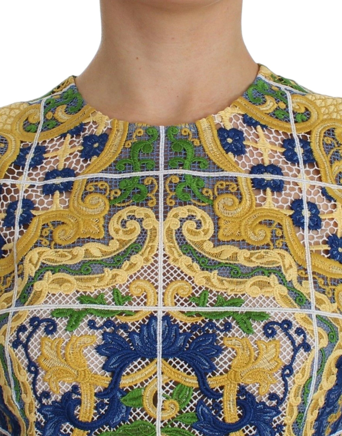 Multicolor Majolica Embroidered Sweater