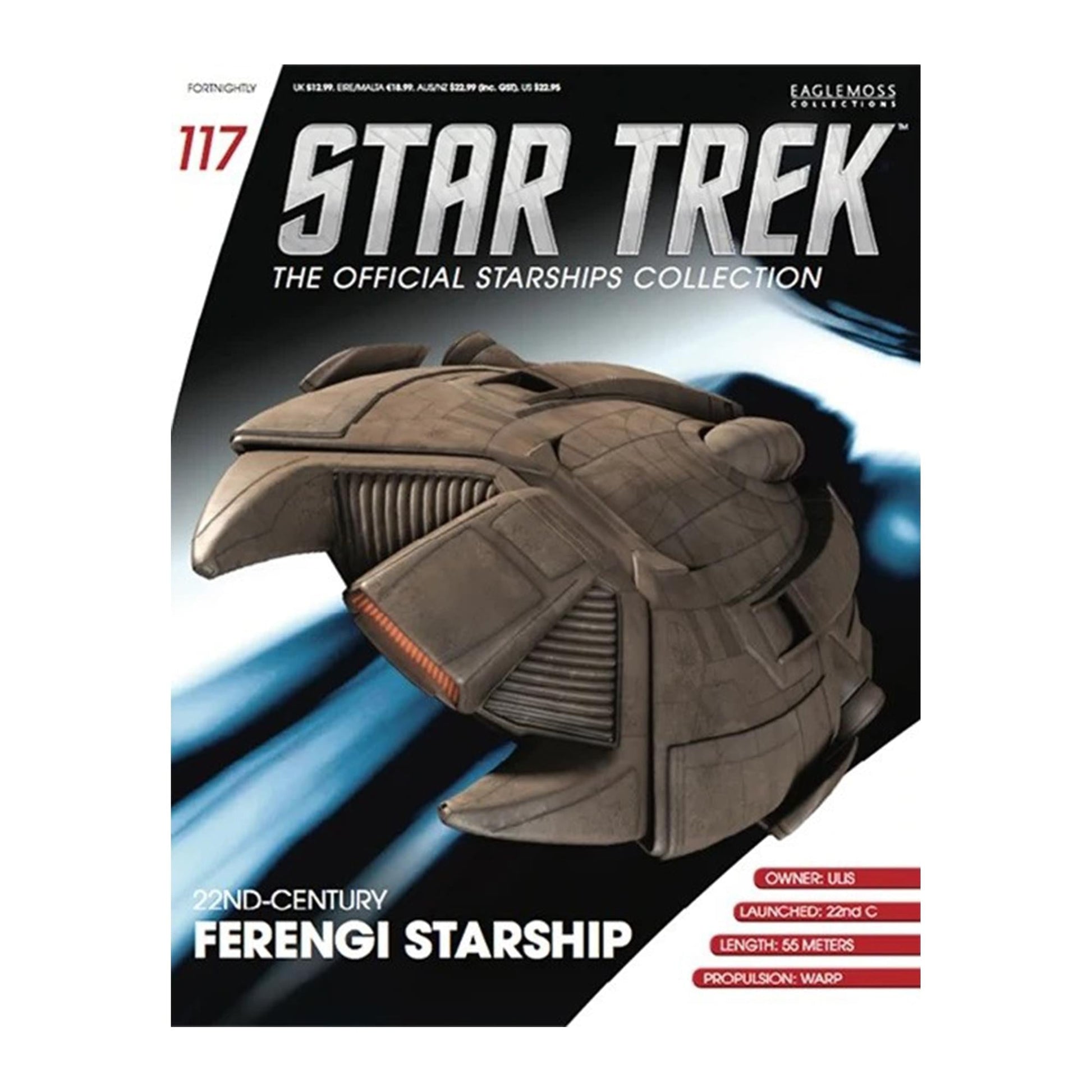 Eaglemoss Star Trek Starships 22nd Century Ferengi Ship Magazine