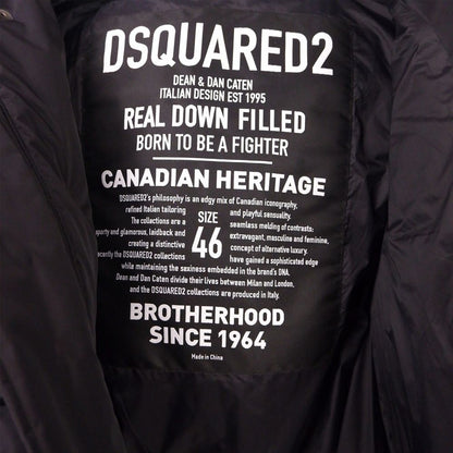 Black Nylon Men Down Jacket