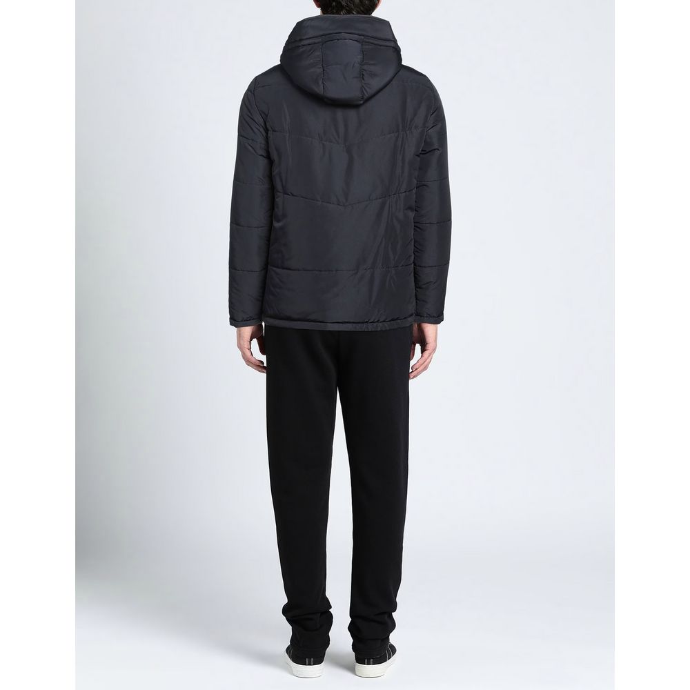 Blue Polyamide Men Jacket