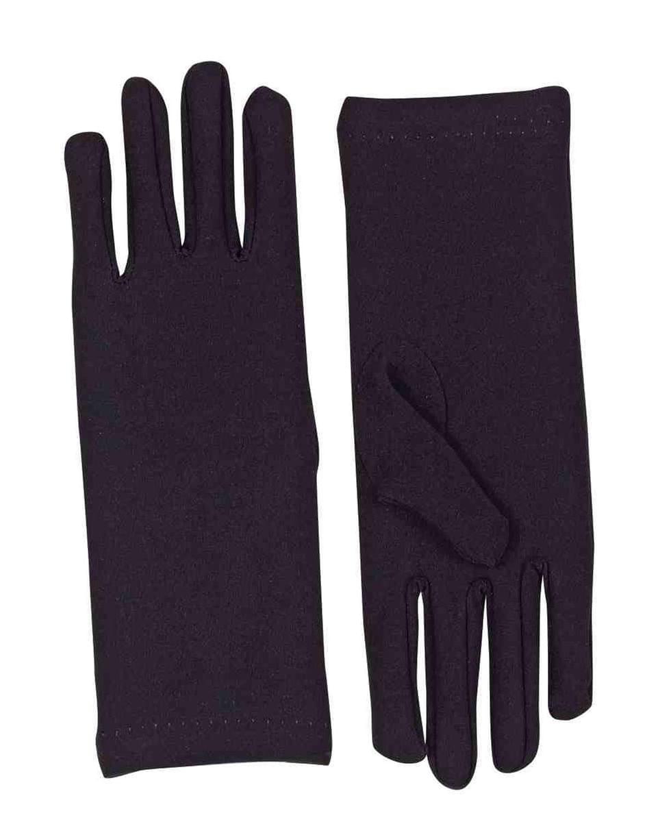 Short Black Adult Female Costume Dress Gloves One Size