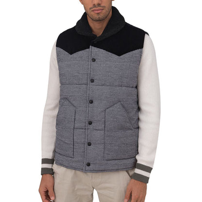Gray Cotton Sleveless Jacket
