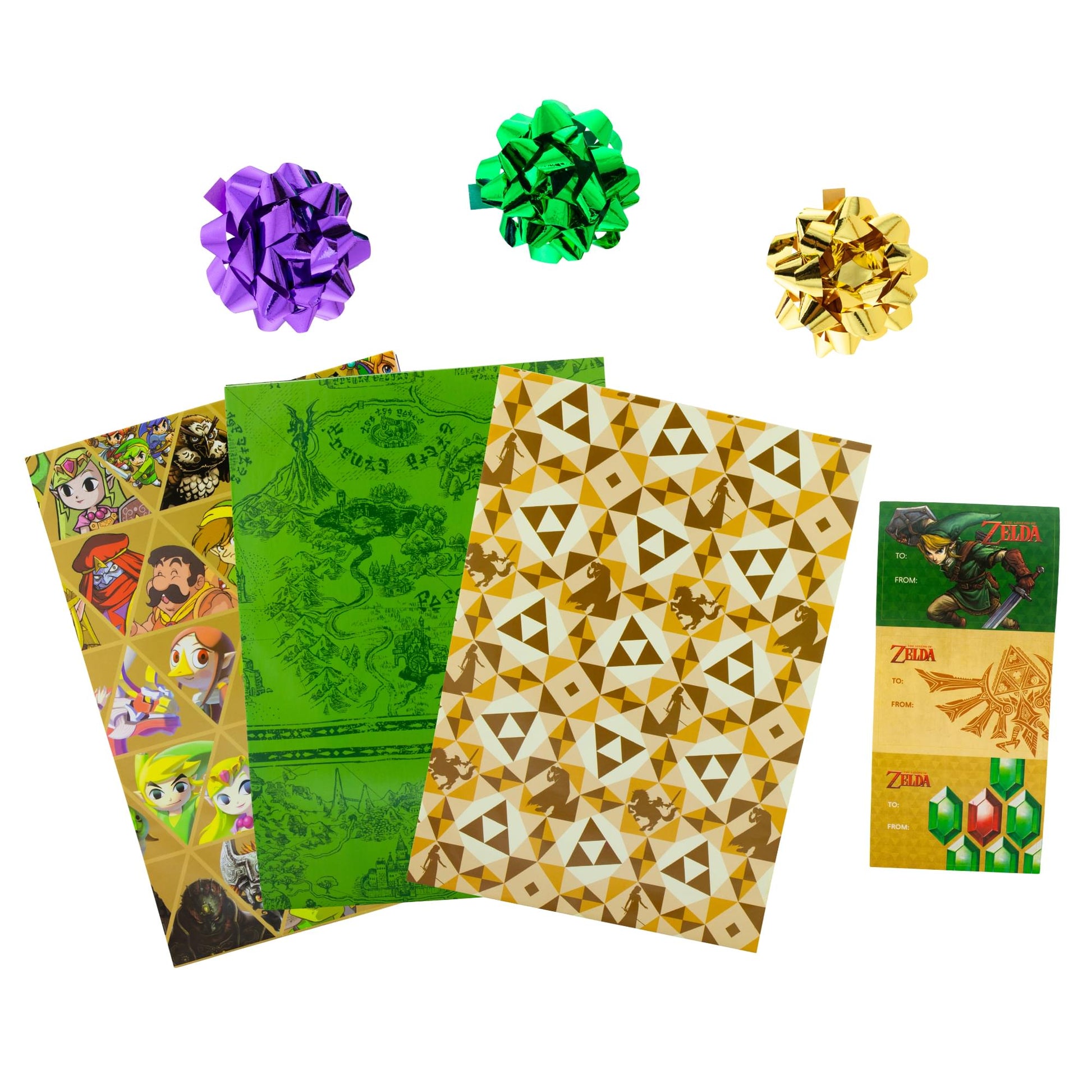 The Legend of Zelda 9-Piece Wrapping Paper Kit