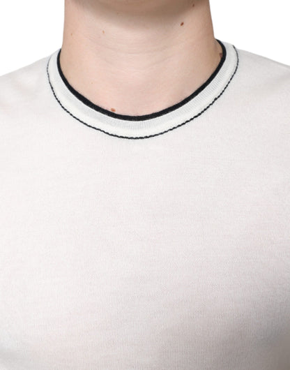 Off White Cashmere Short Sleeves T-shirt