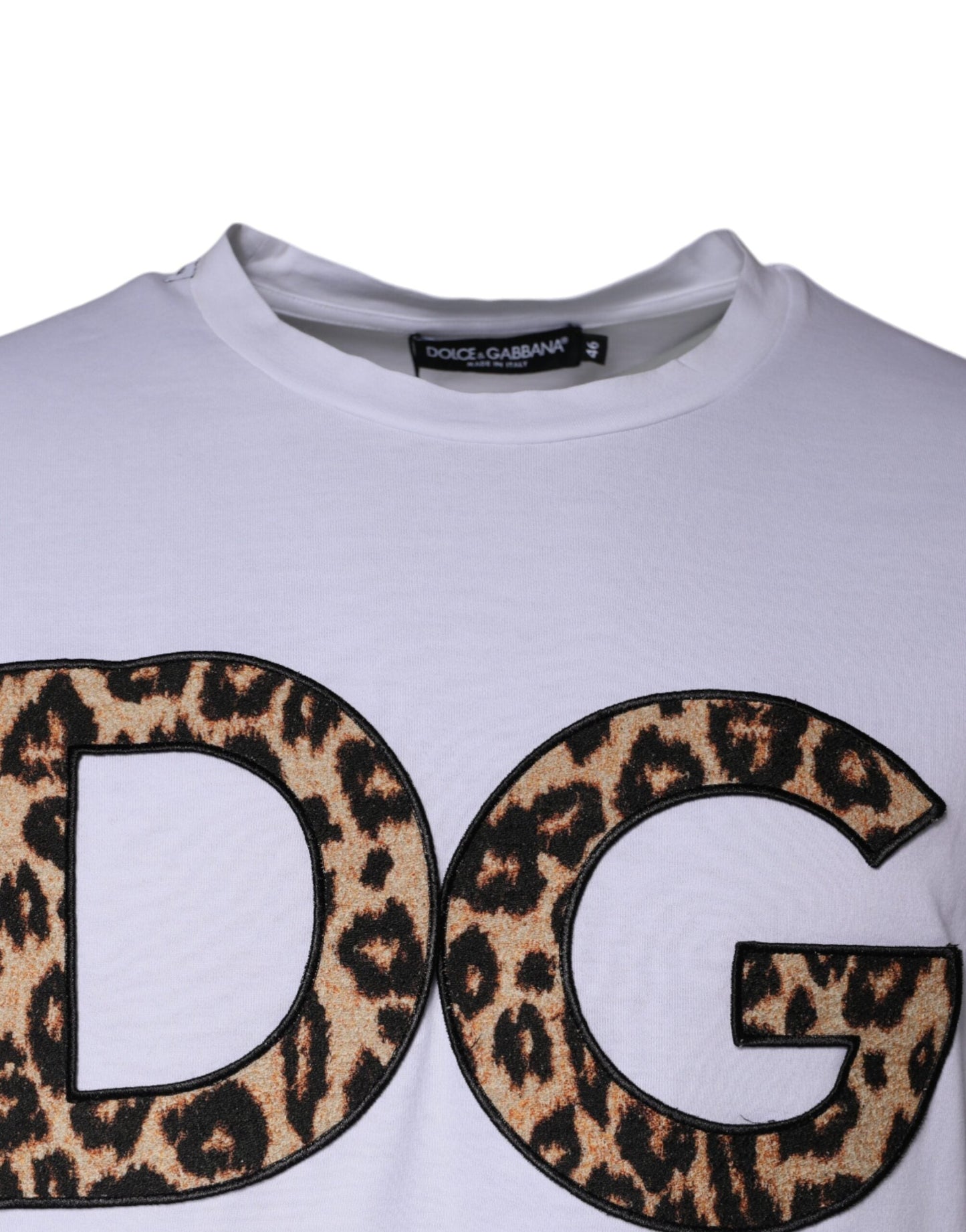 White DG Logo Cotton Shorts Sleeves T-shirt