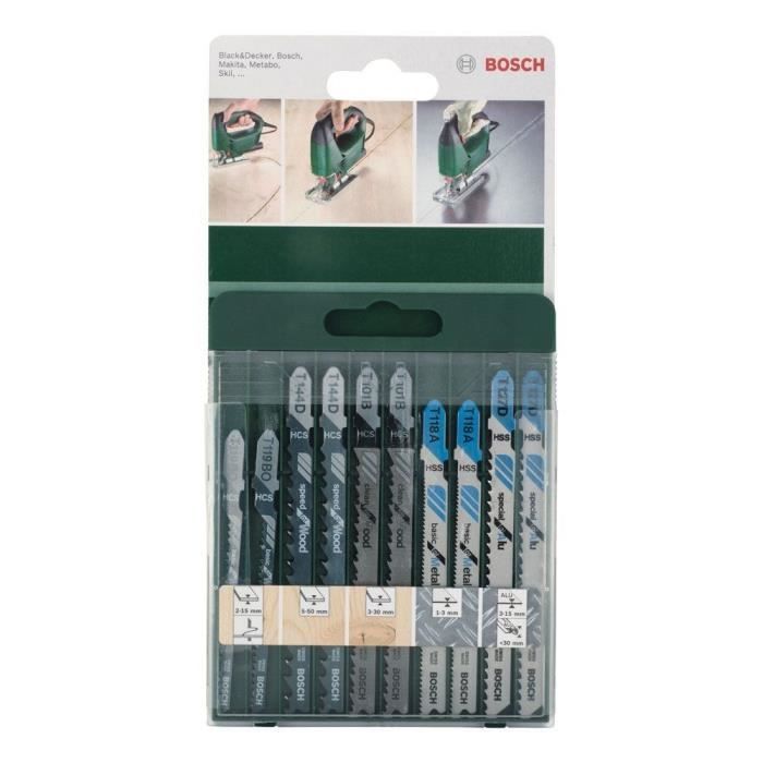 BOSCH Accessories - set 10 jigsaw blades -