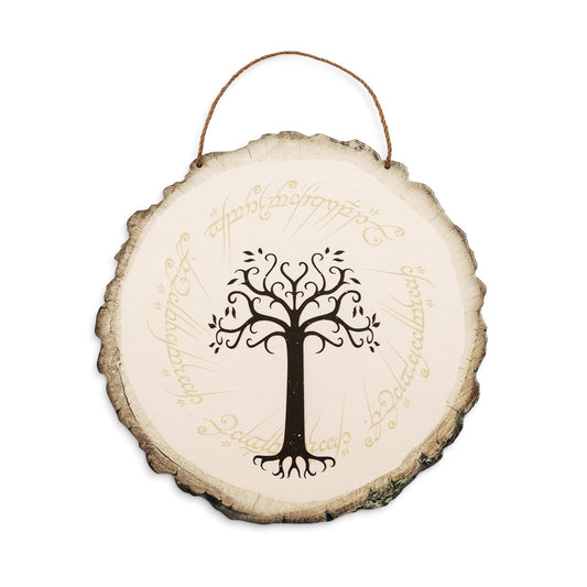 The Lord Of The Rings White Tree Of Gondor Hanging Wall Sign | 15 x 15 Inches
