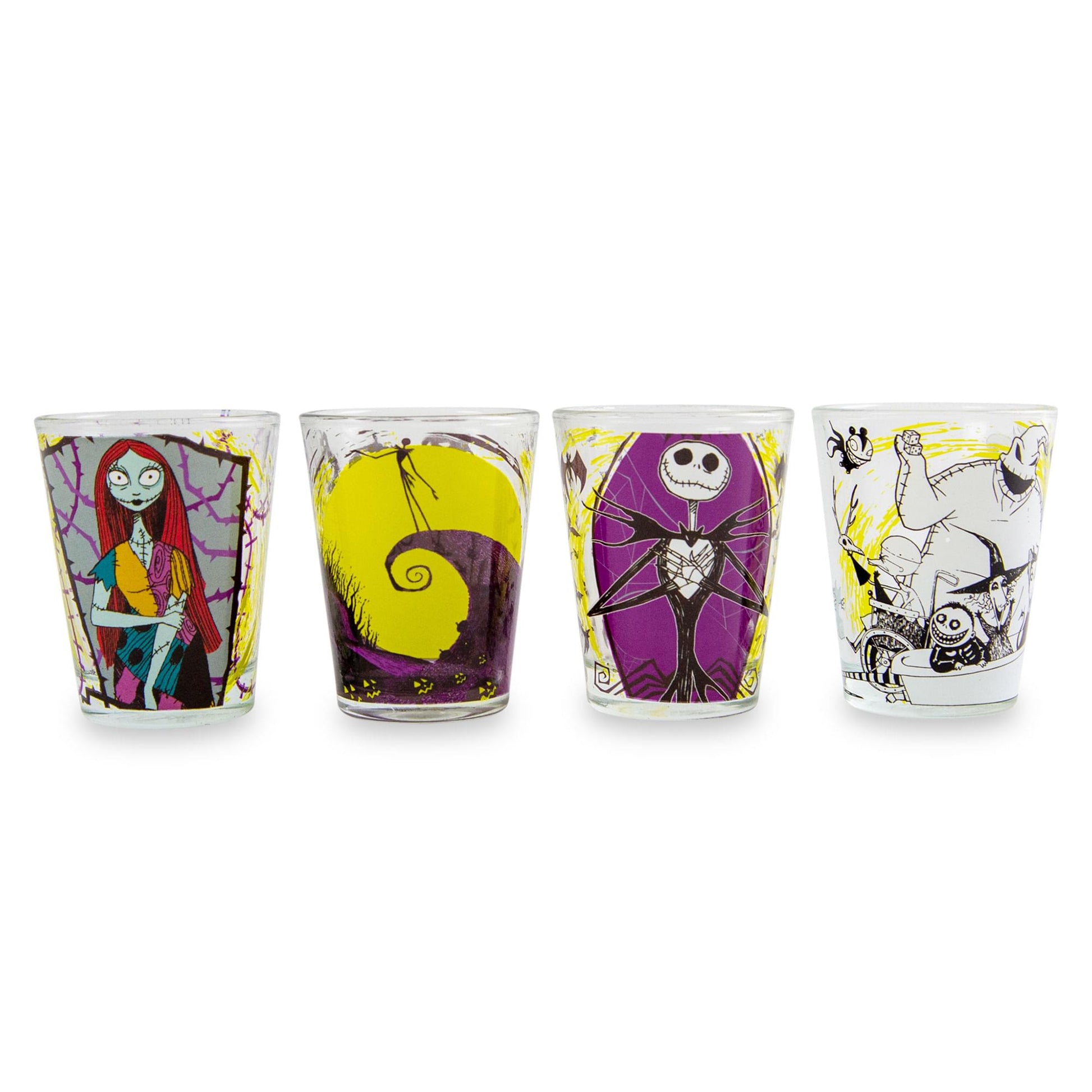 Disney Nightmare Before Christmas Halloween Town Mini Shot Glasses | Set of 4