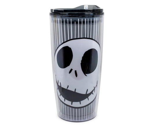 Disney Nightmare Before Christmas Jack Skull Plastic Travel Tumbler | 20 Ounces