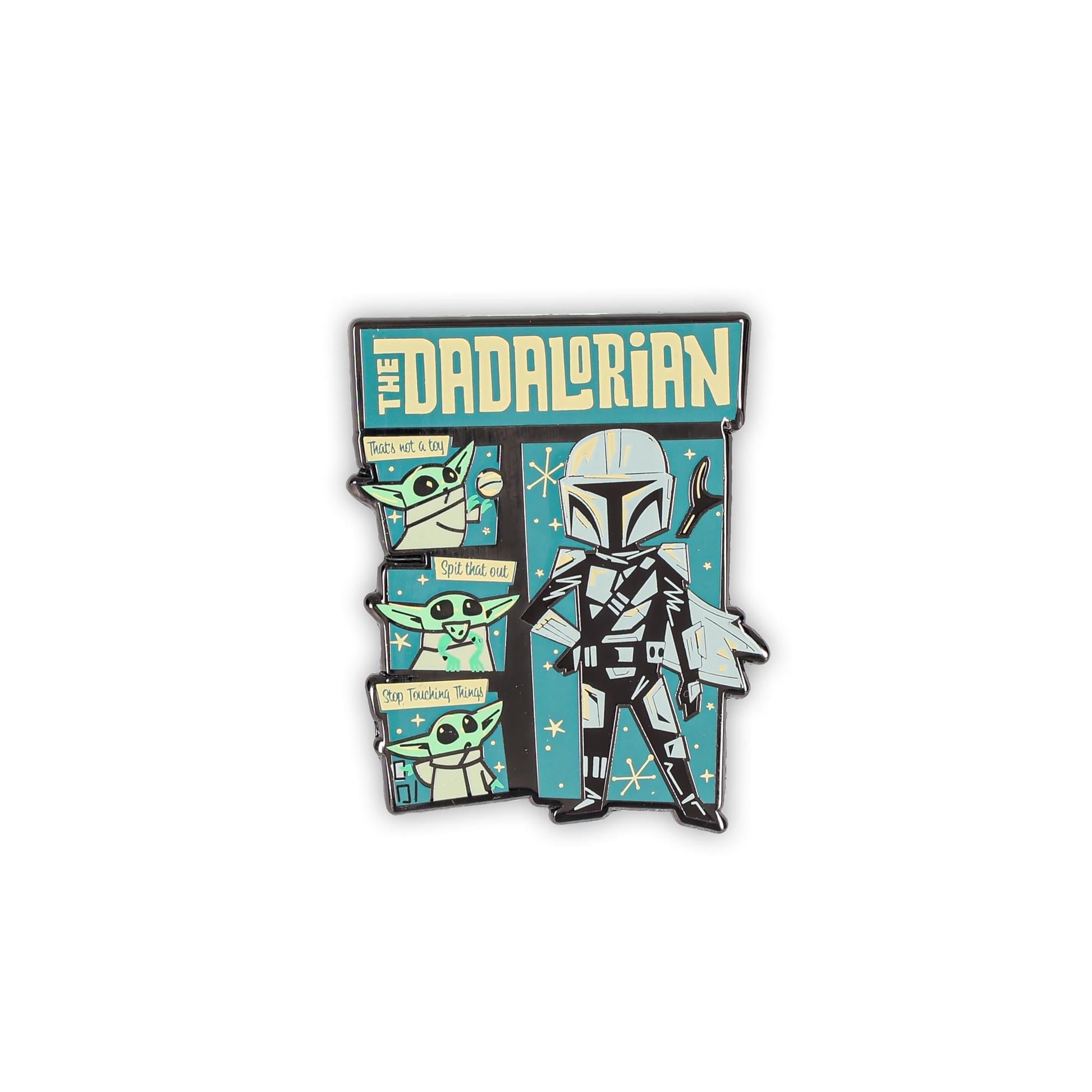 Star Wars: The Mandalorian "The Dadalorian" Father's Day Enamel Pin