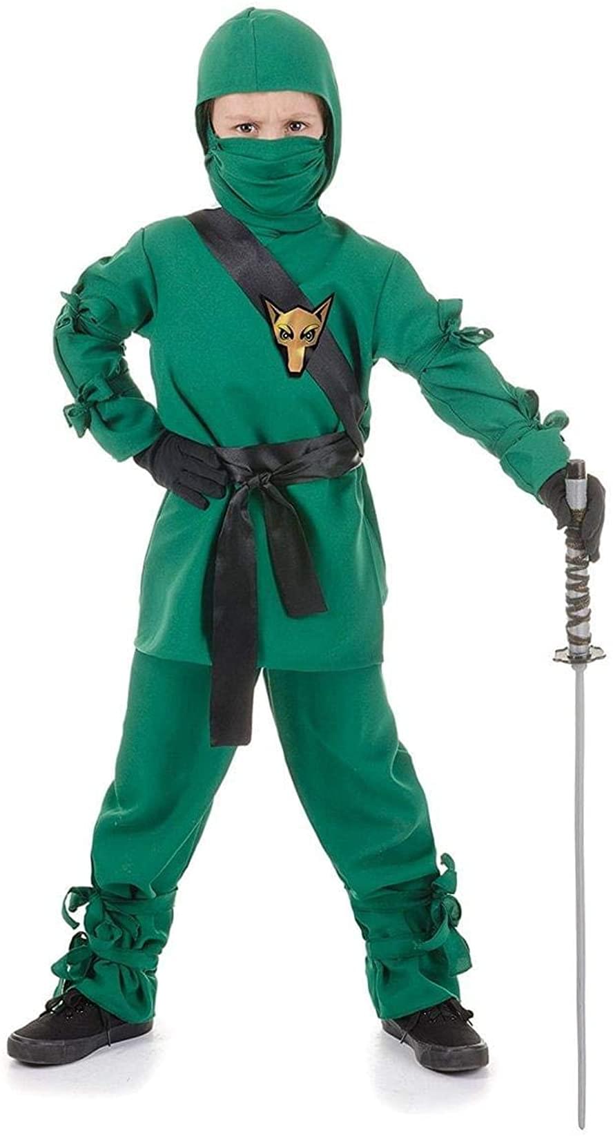 Green Ninja Child Costume | X-Large