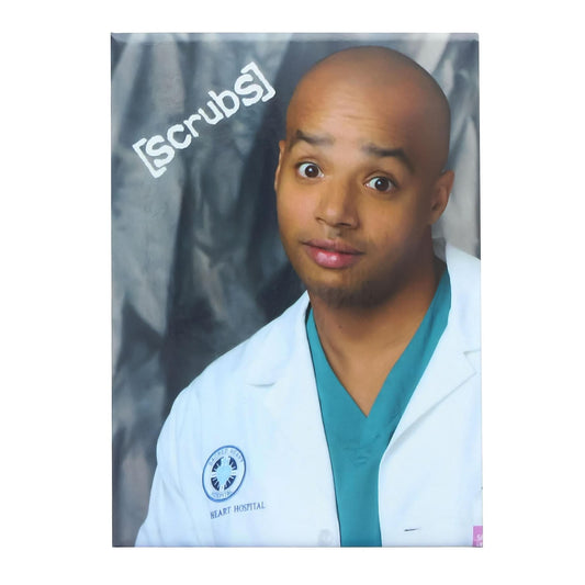 Scrubs Turk Grey Background 2.5 x 3.5 Inch Photo Magnet