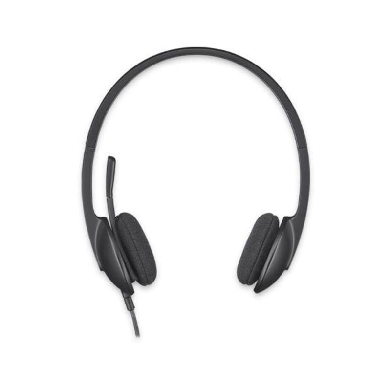 Headphones with Microphone Logitech 981-000475 USB 1,8 m Black (1 Unit)