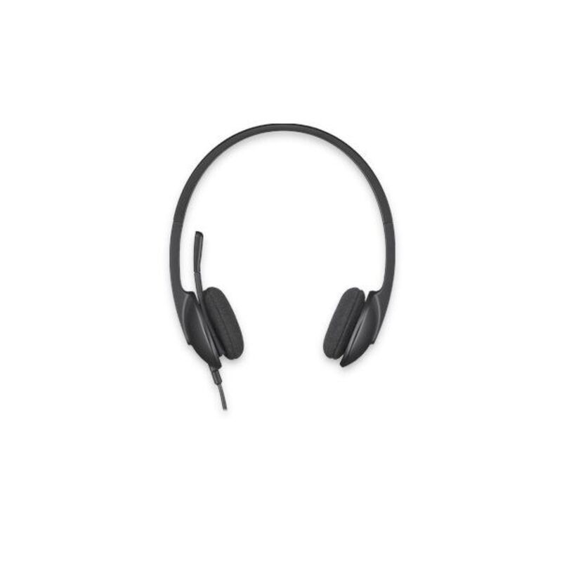 Headphones with Microphone Logitech 981-000475 USB 1,8 m Black (1 Unit)