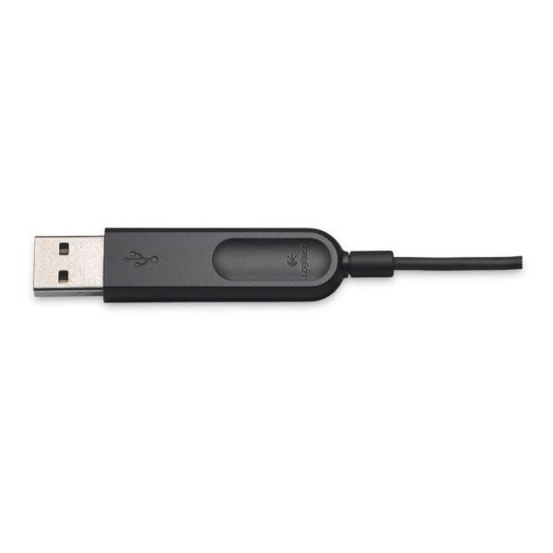 Headphones with Microphone Logitech 981-000475 USB 1,8 m Black (1 Unit)