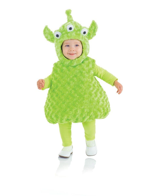 Belly Babies 3-Eyed Green Alien Costume Toddler M 18-24 Months
