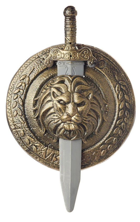 18" Gladiator Combat Shield & Sword Costume Weapon Adult One Size