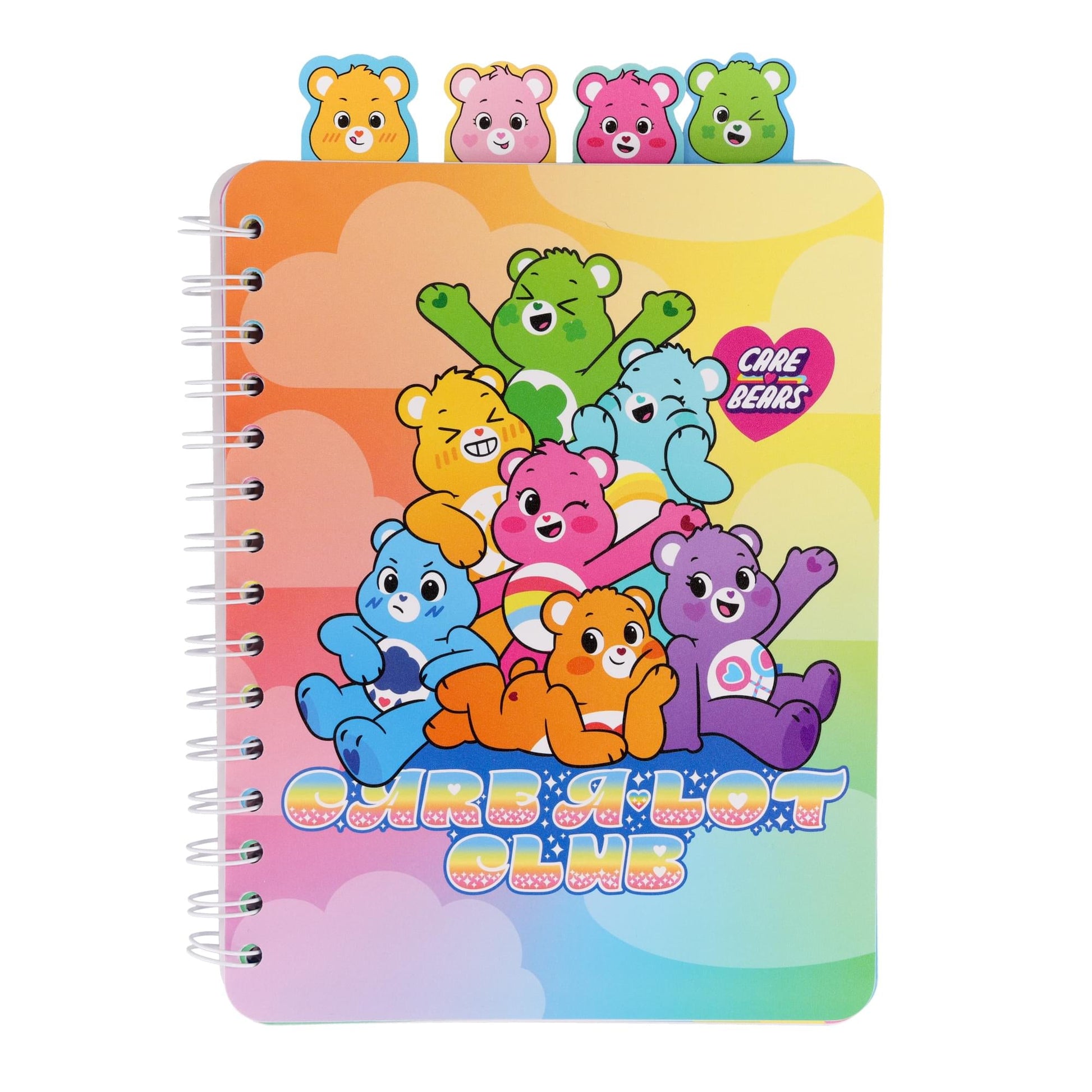 Care Bears: Unlock The Magic "Care-A-Lot Club" 4-Tab Spiral Notebook