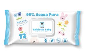 RMove Salviette Baby Umidificate Idratanti Acqua Pura 1Cnf/72pz