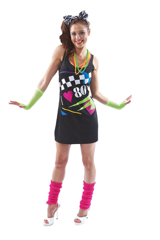 I Love the 80's Costume Dress Small