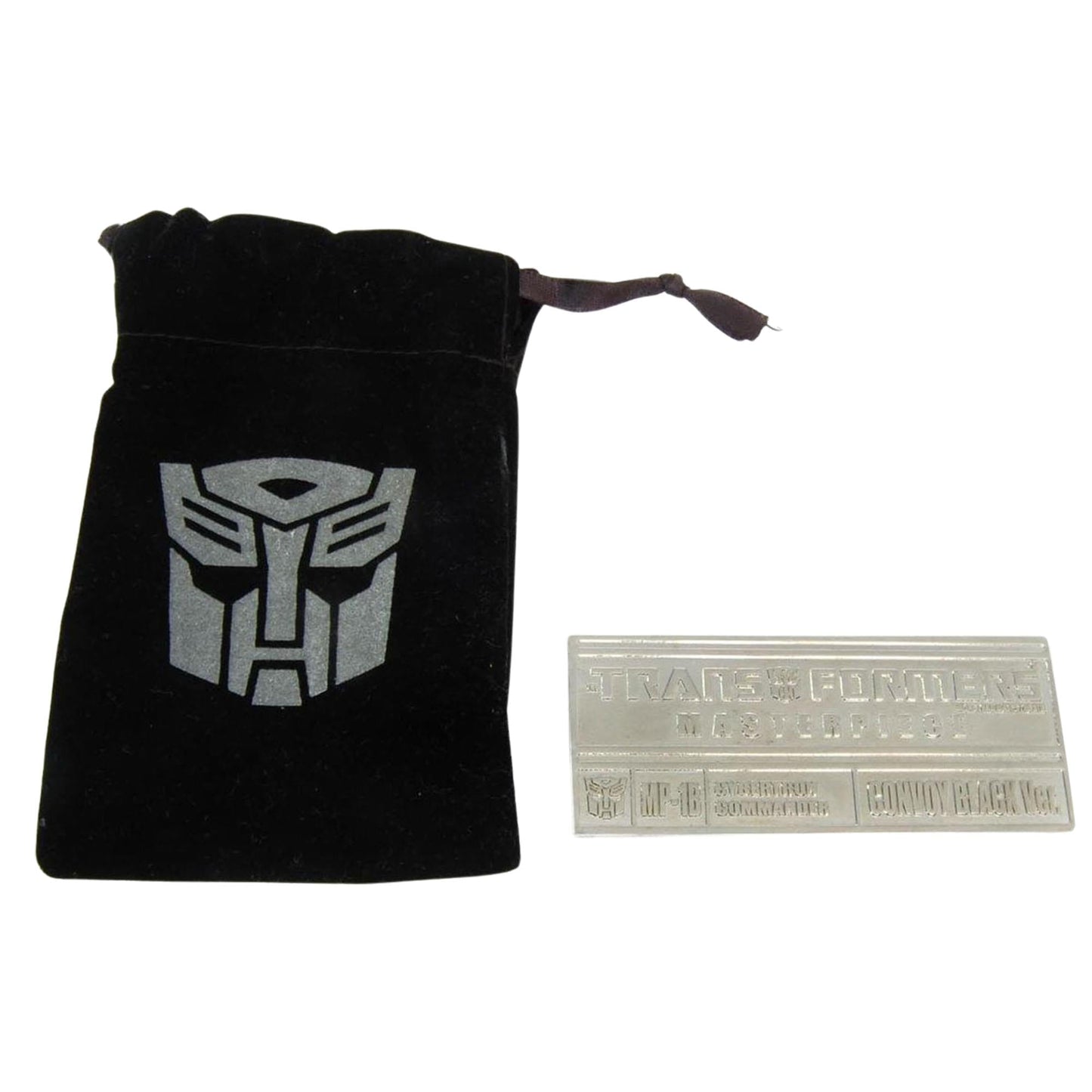 Transformers Mp-01B Black Convoy Collector Plaque by Takara
