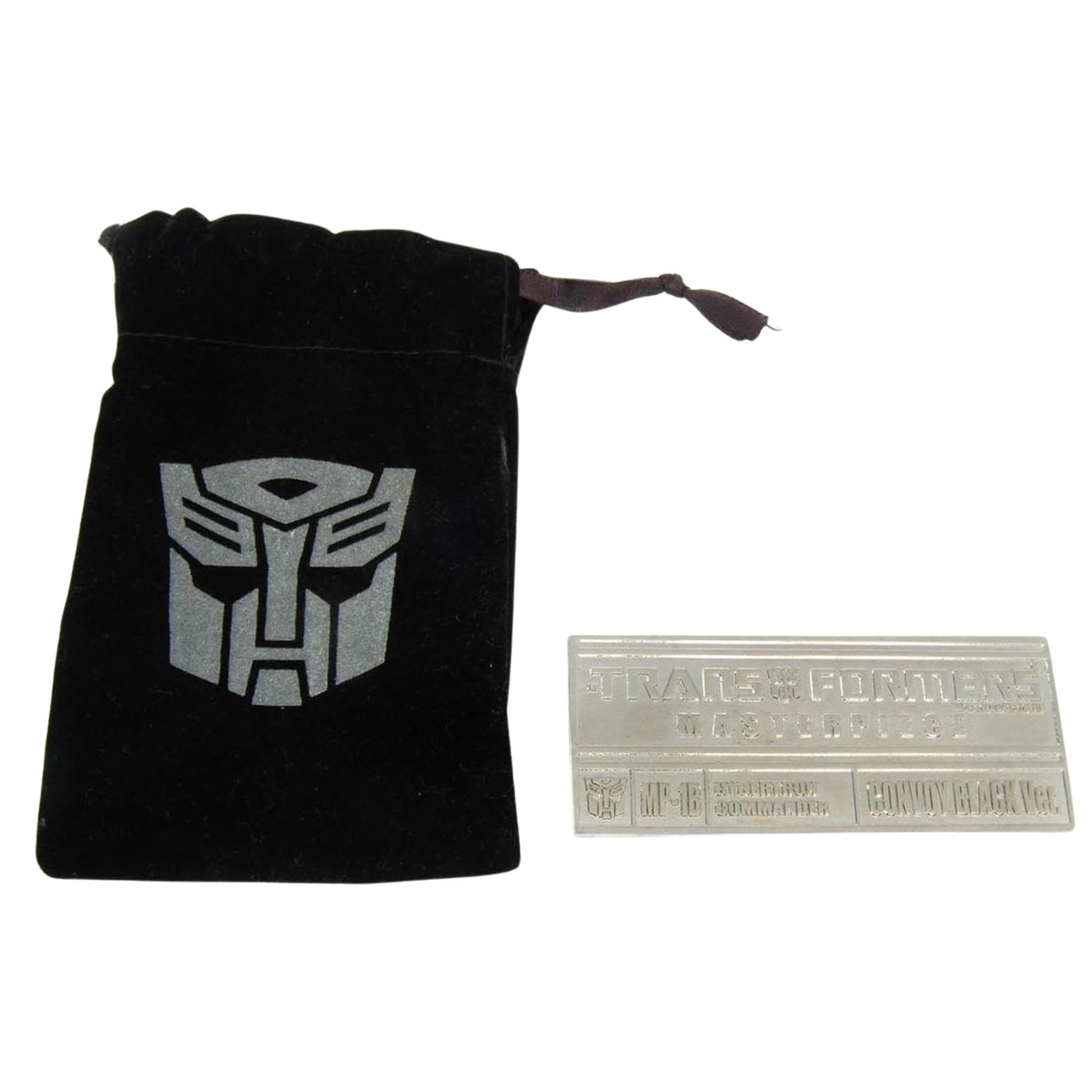 Transformers Mp-01B Black Convoy Collector Plaque by Takara