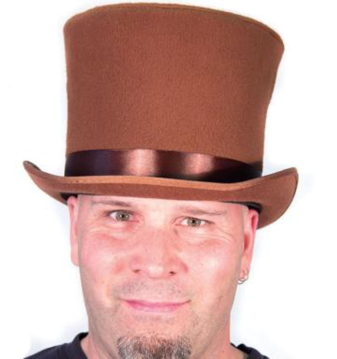 Bell Topper Costume Hat Adult: Brown One Size
