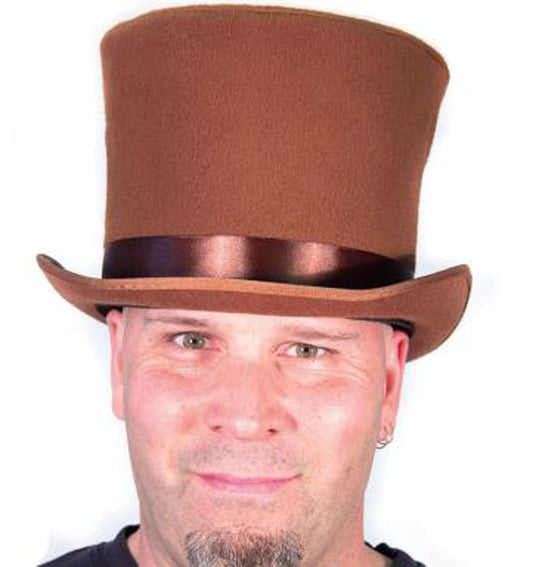 Bell Topper Costume Hat Adult: Brown One Size