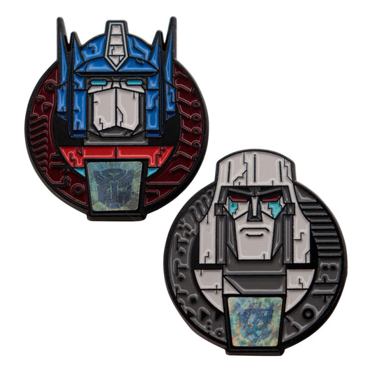 Transformers 40th Anniversary Optimus Prime and Megatron Pin Badge Set
