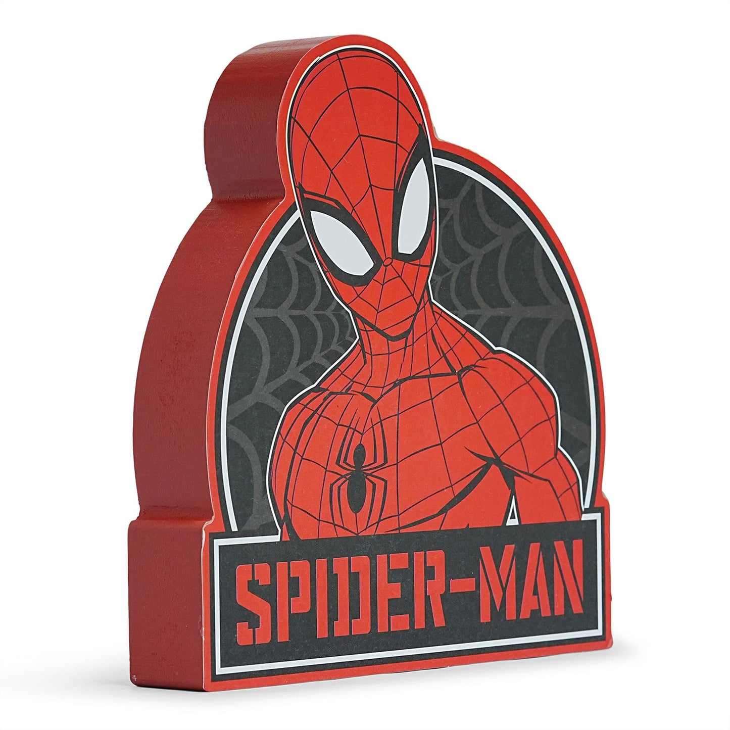Marvel Spider-Man Die-Cut Wooden Wall Art Sign | 8 x 7 Inches