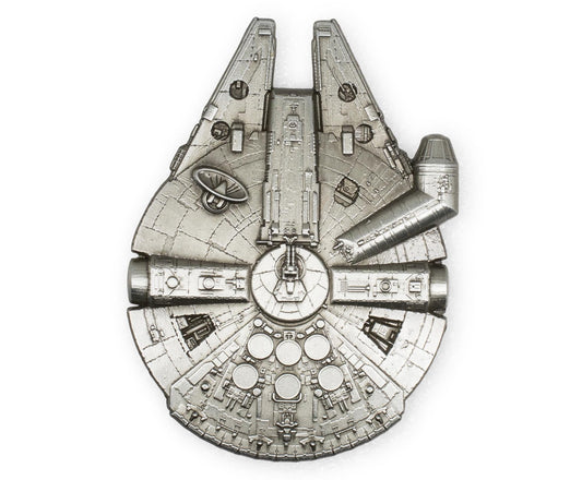 Star Wars Millennium Falcon Collector Metal Pin | 3 x 2 Inches | Toynk Exclusive