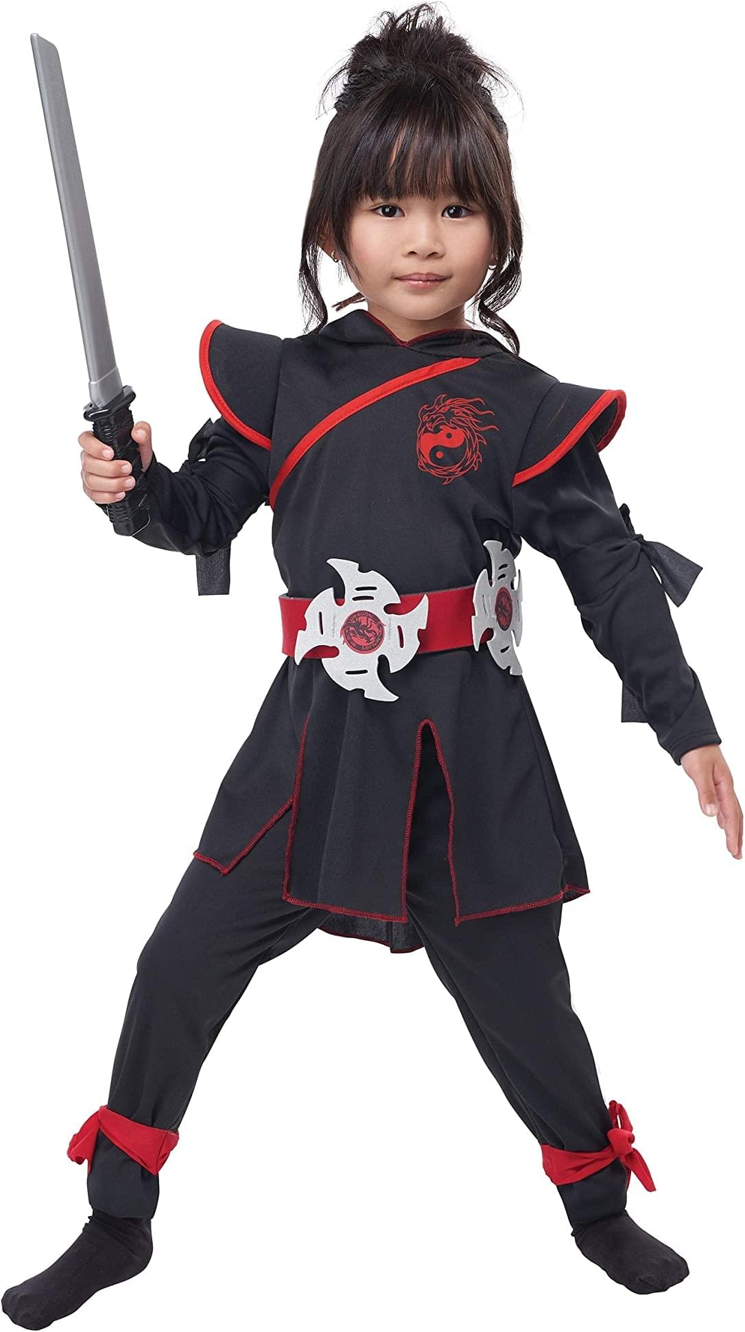 Lil Ninja Girl Toddler Costume | Large (4-6)