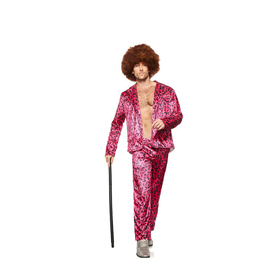 Pink Leopard Rock Star Adult Costume | Large/X-Large