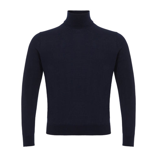 Blue Cashmere Turtleneck