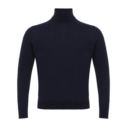 Blue Cashmere Turtleneck