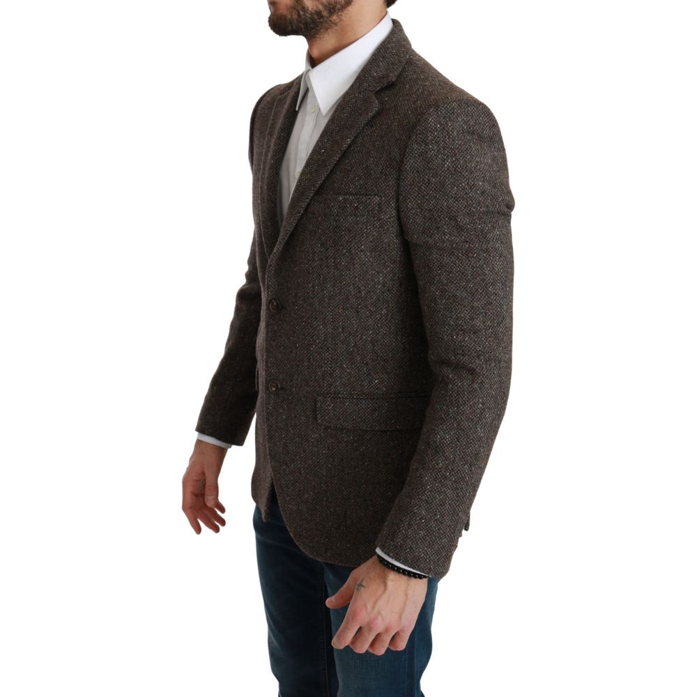 Brown Virgin Wool Suits & Blazer