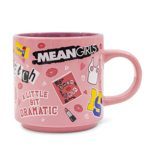 Mean Girls Icons Pink Ceramic Mug | Holds 13 Ounces