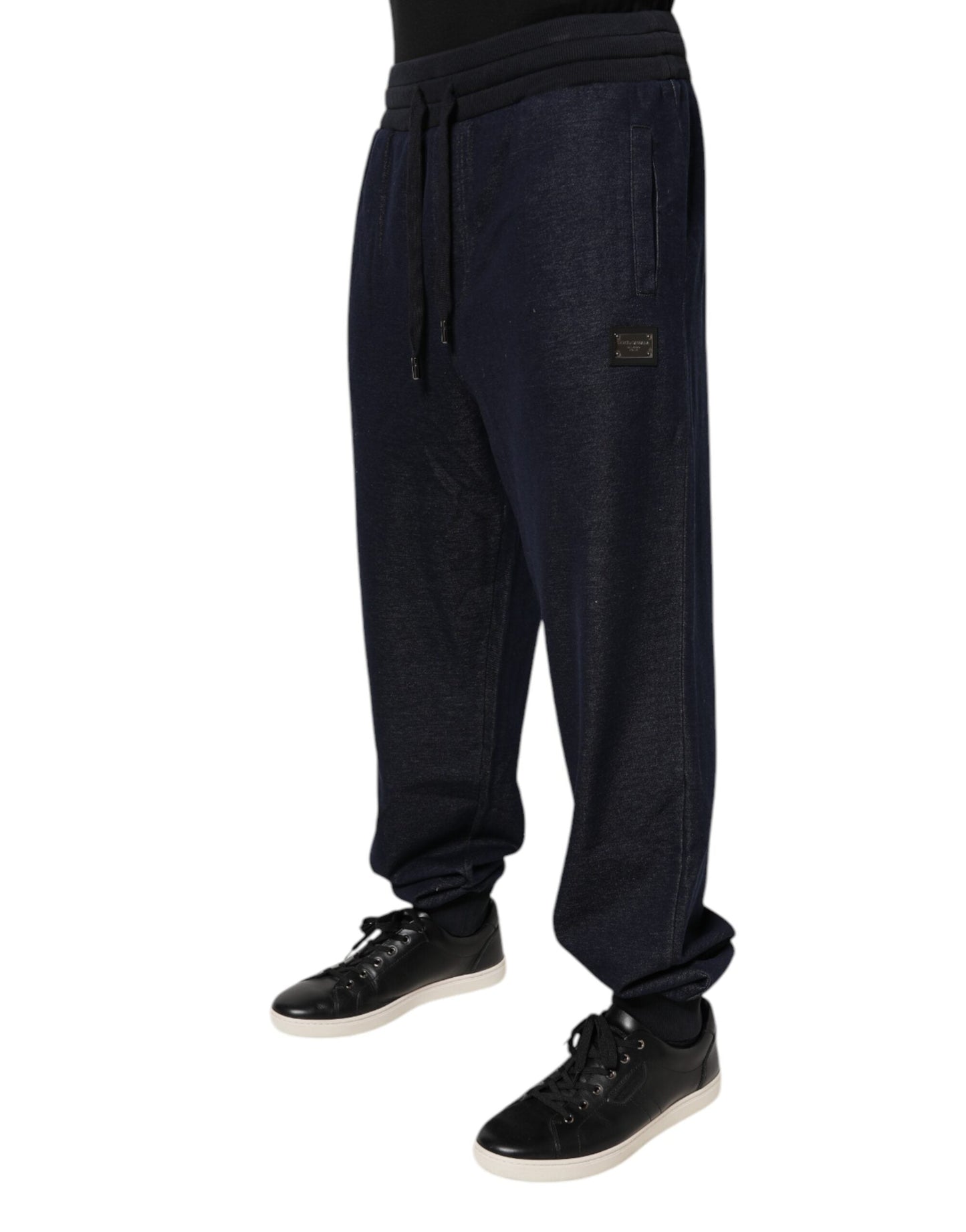 Black Jacquard Jogger Men Sweatpants Pants