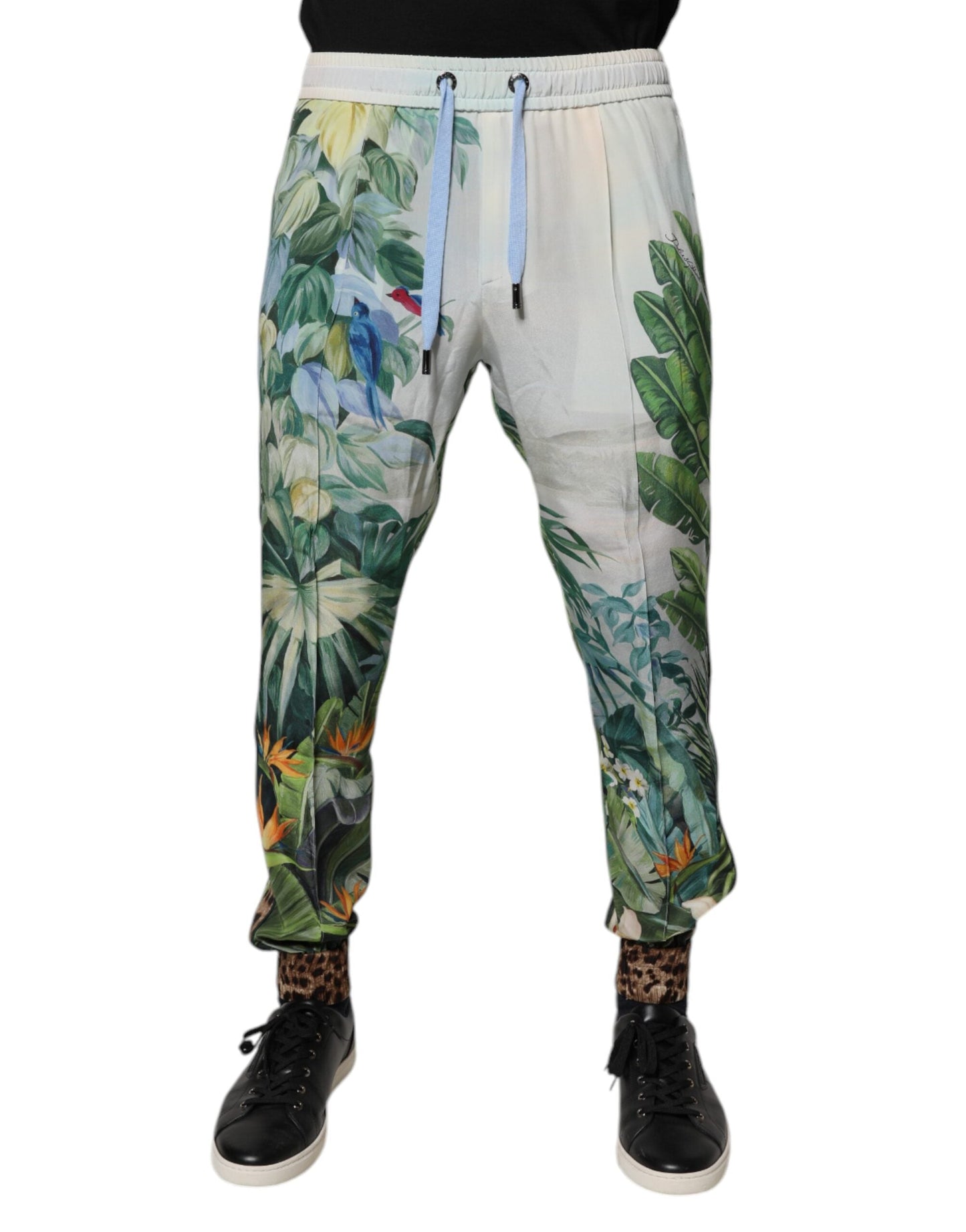Multicolor Tropical Jogger Sweatpants Pants