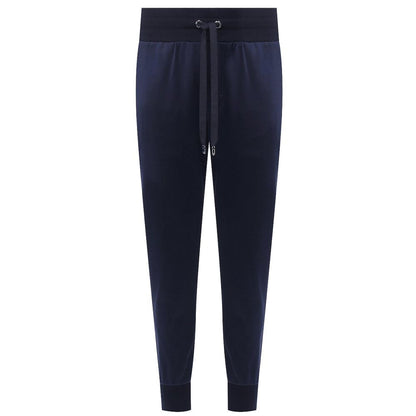Blue Silk Men Trousers