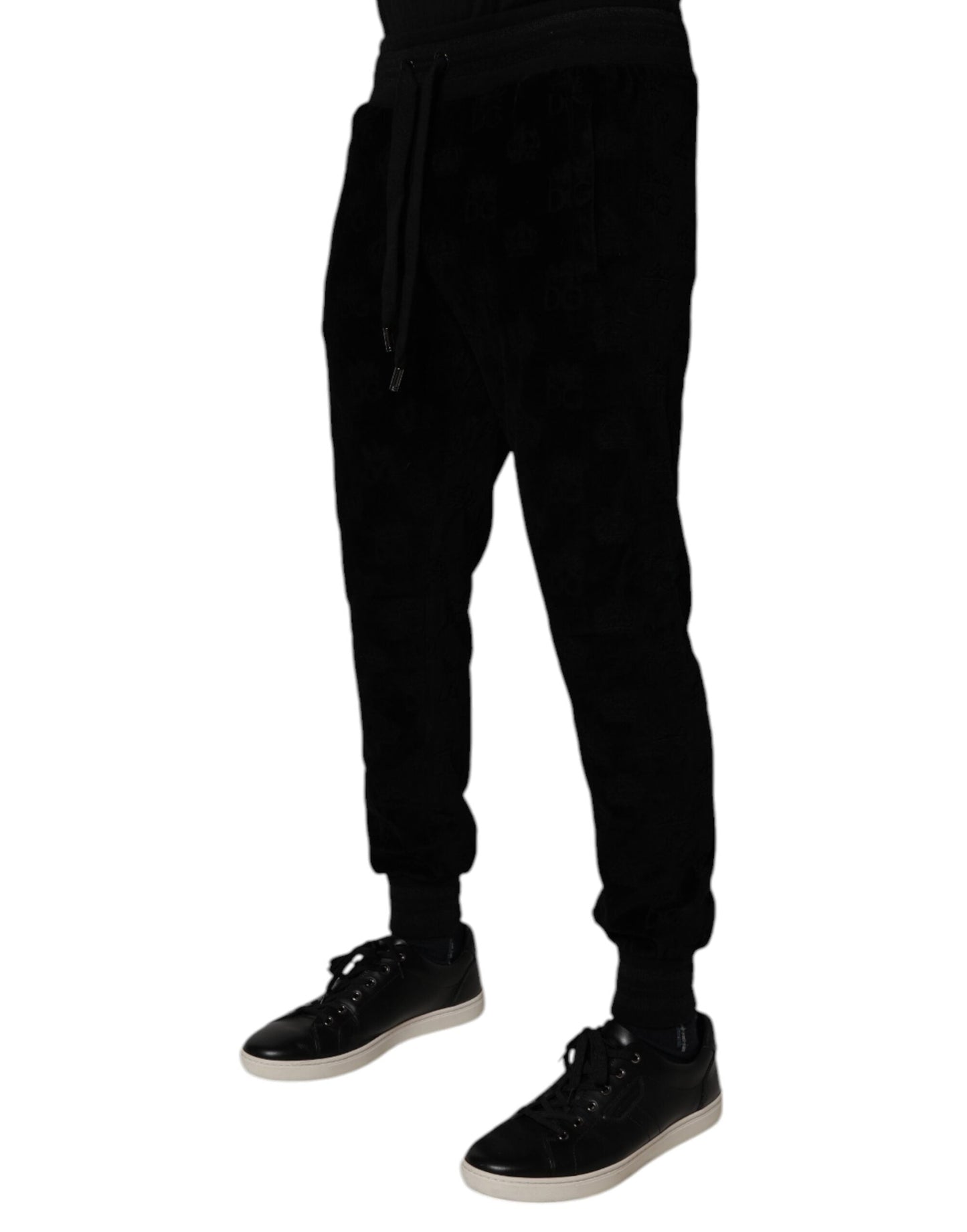 Black Cotton Jogger Men Sweatpants Pants