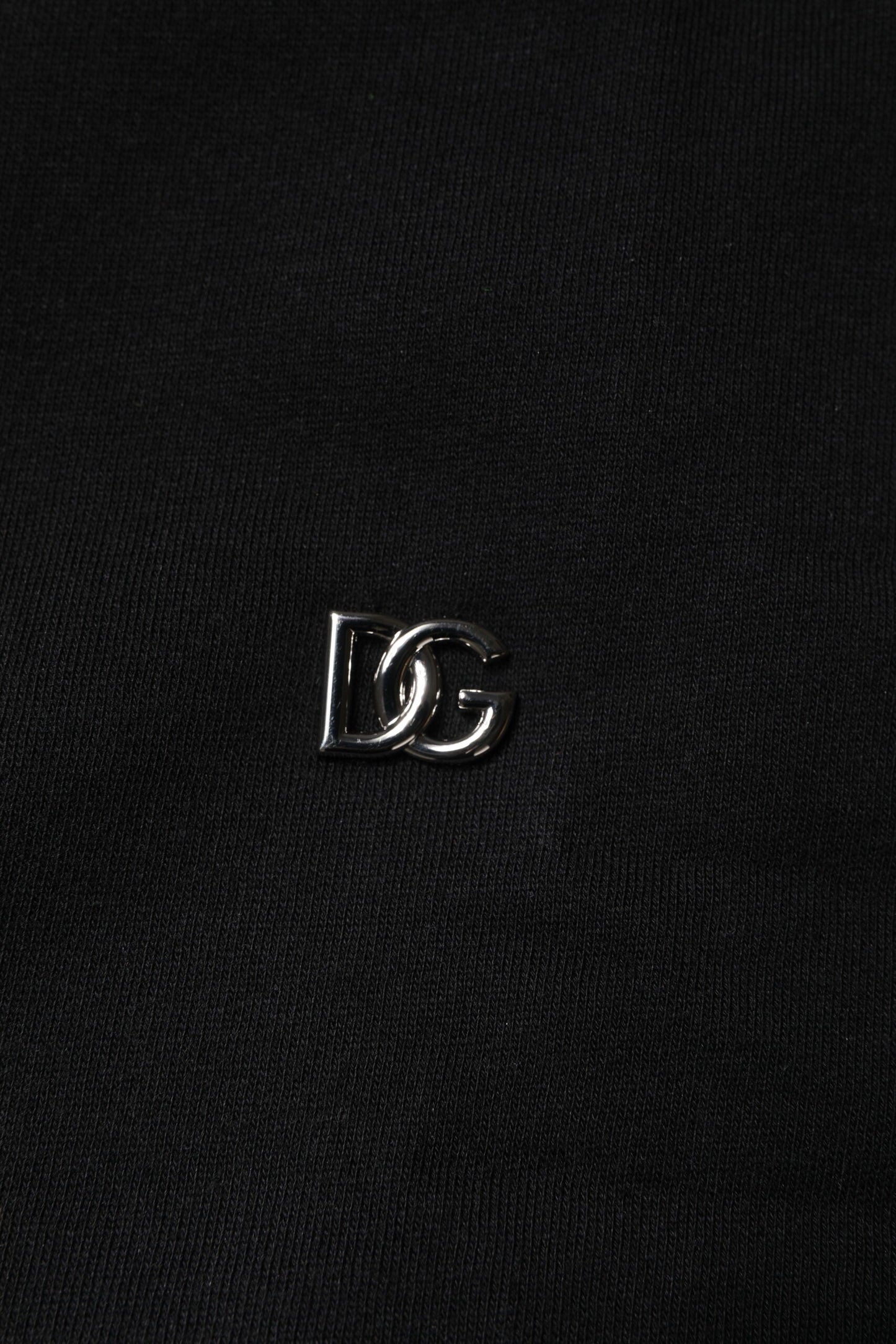 Black Cotton Crew Neck Sweatshirt Sweater