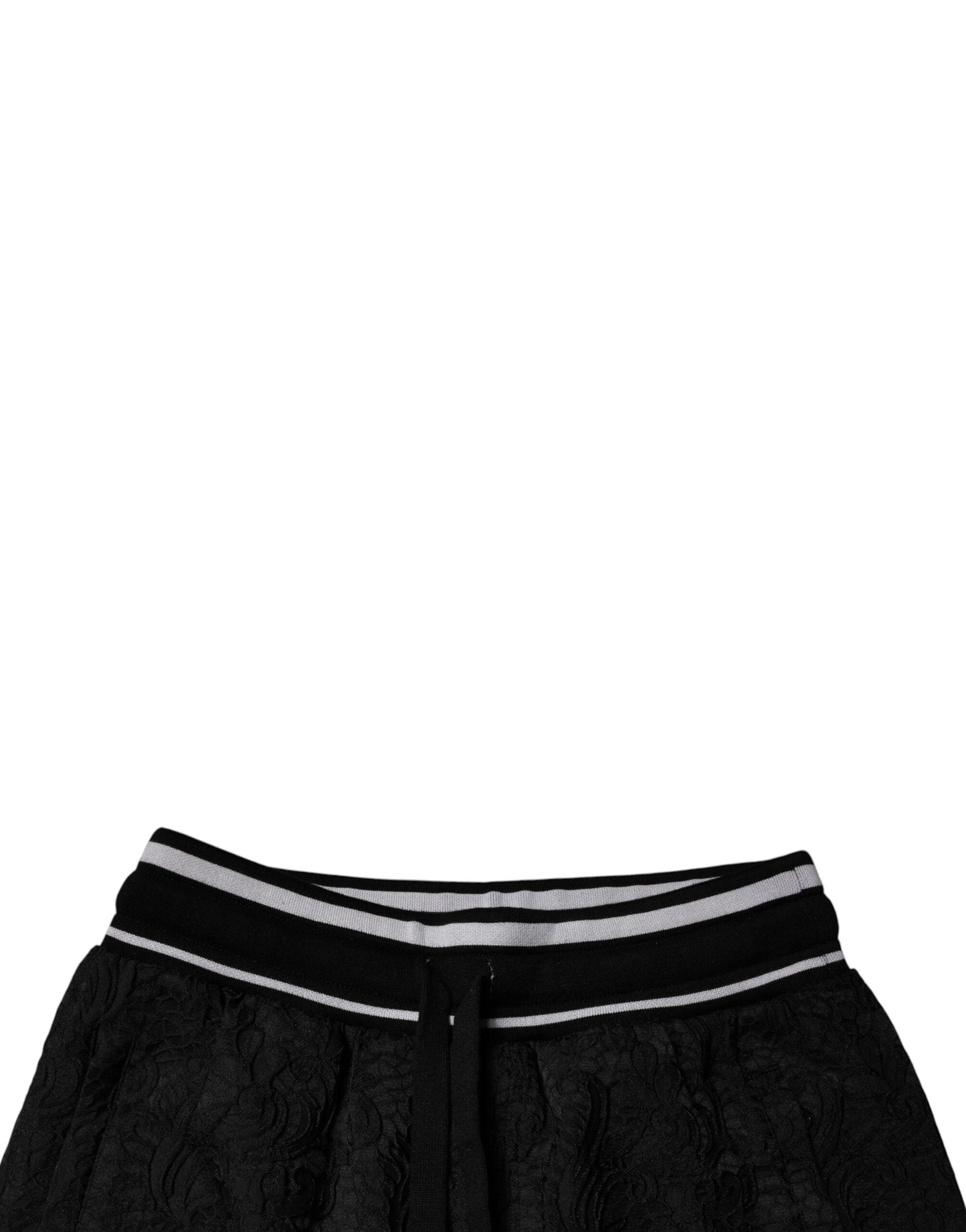 Black Mid Waist Jogger Men Sweatpants Pants