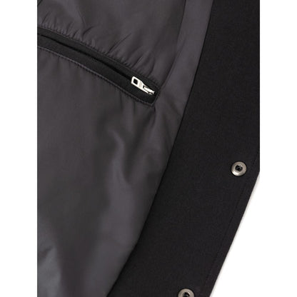 Black Viscose Jackets & Coat